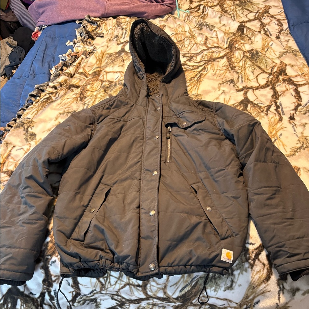 Carhartt Women’s Black Hooded Insulated Jacket